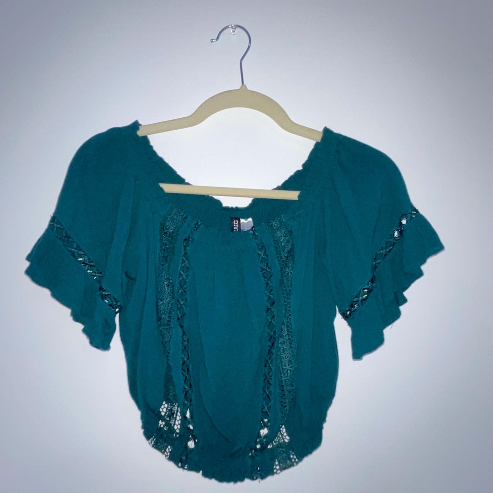 Green blouse